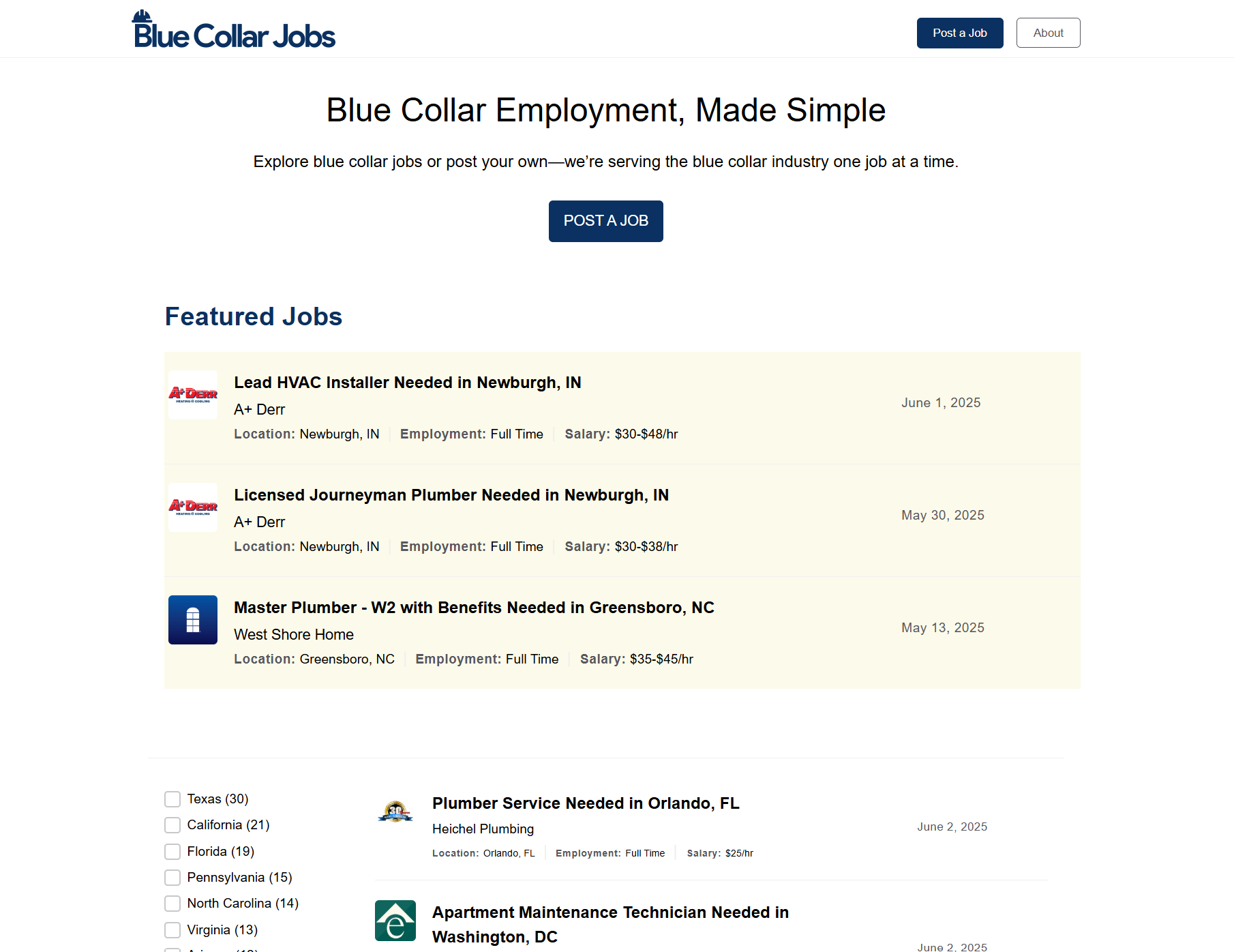 Blue Collar Jobs