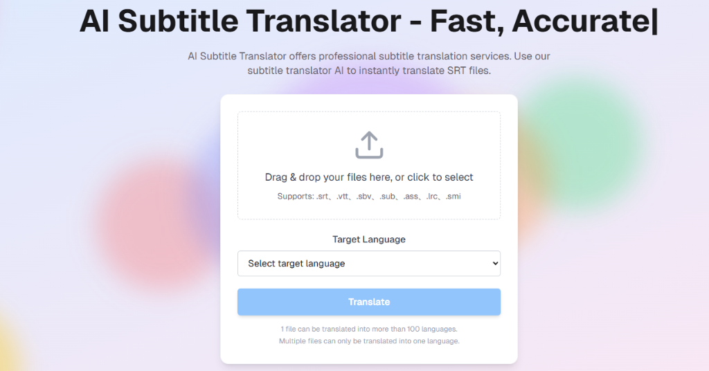 AI Subtitle Translator