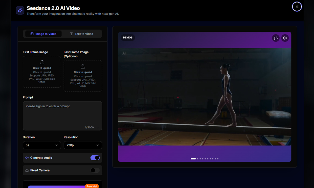 AI Video Generator — Create Cinematic Videos | Seedance 2.0