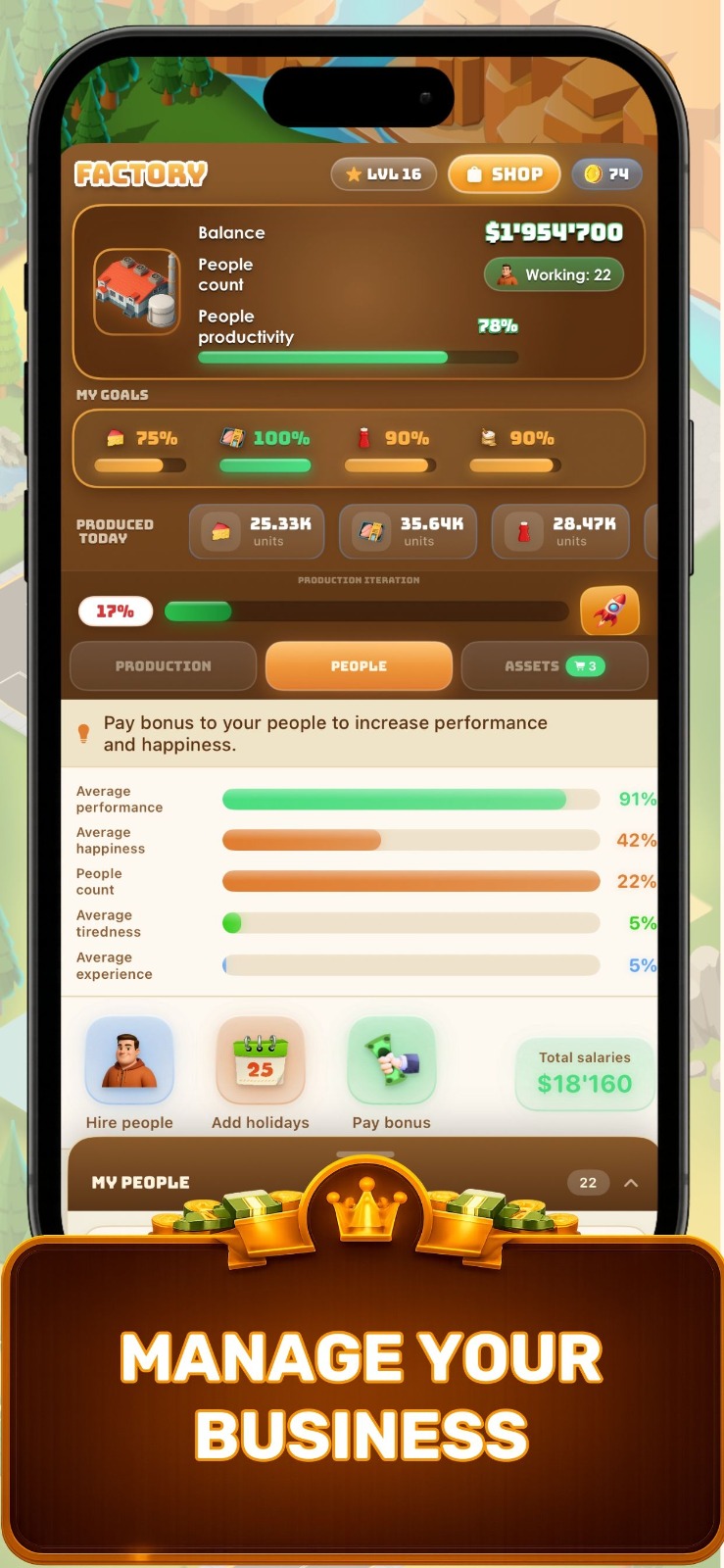 Business Empire Manager — Mobile Business Tycoon Game