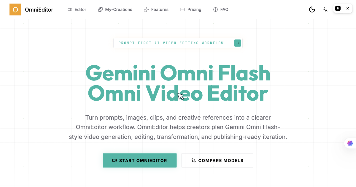 Gemini Omni Flash Omni Video Editor | OmniEditor