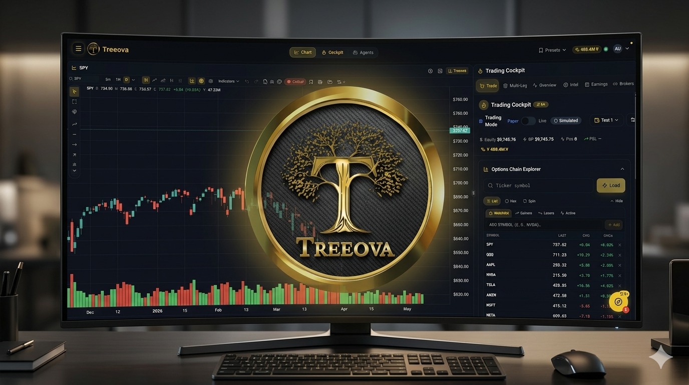 Treeova: No-Code Options Trading Automation & AI Workspace