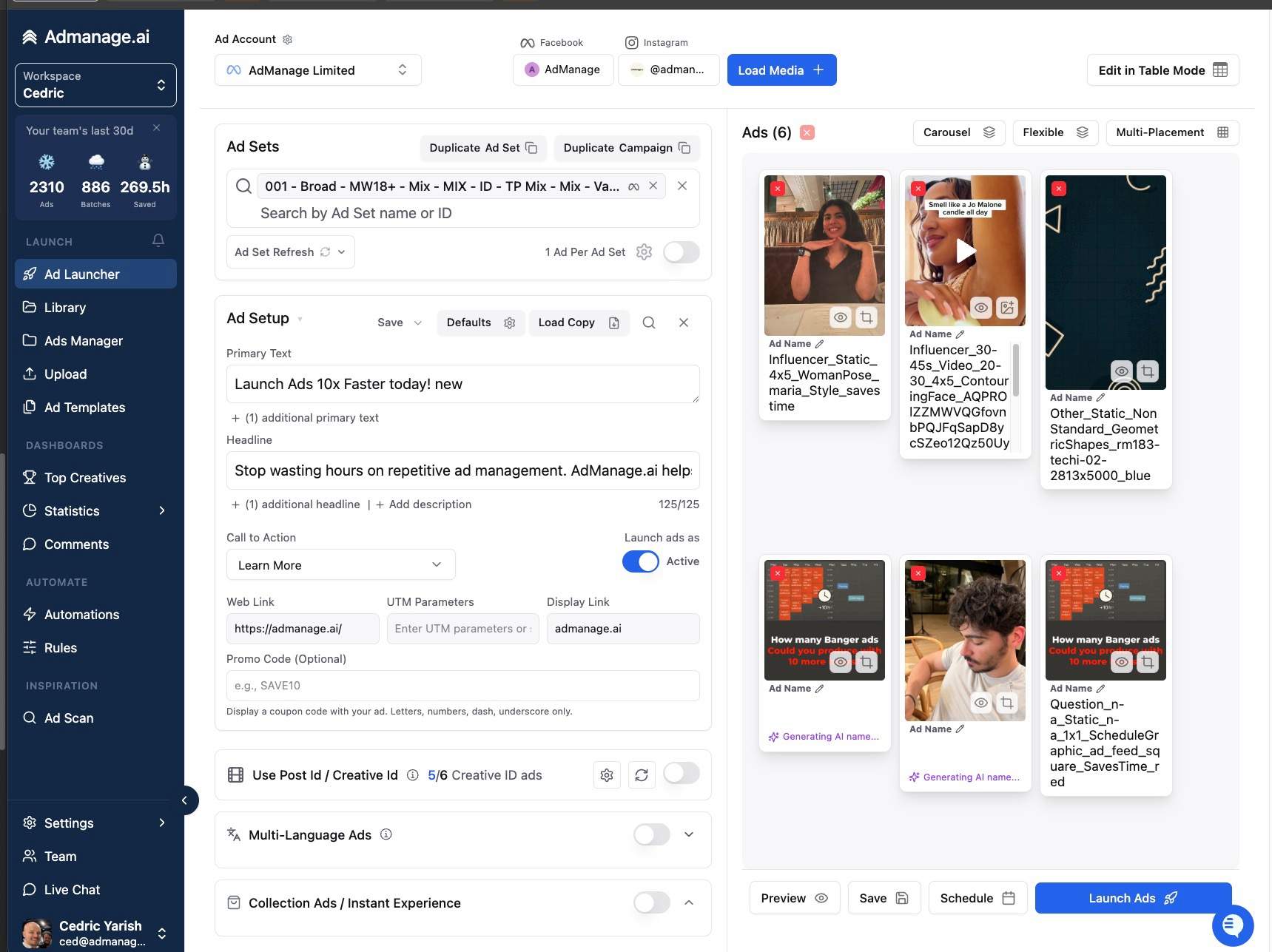 Admanage AI