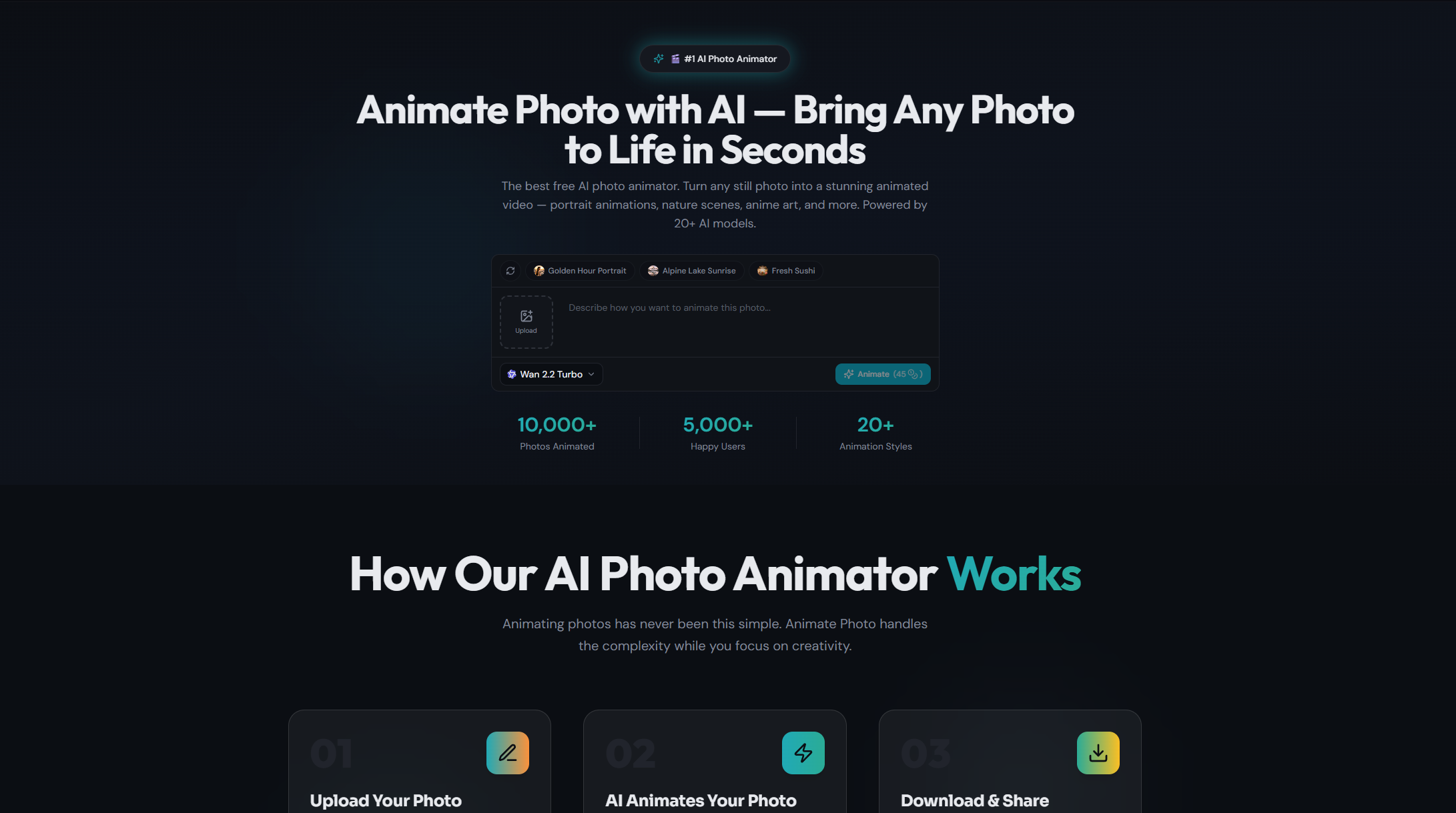 Animate Photo — Free AI Photo Animator | Turn Photos into Video