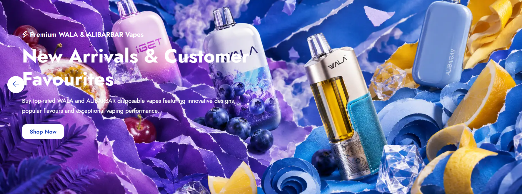 Shop IGET, WALA & ALIBARBAR Disposable Vapes Online Australia - VapeRushX