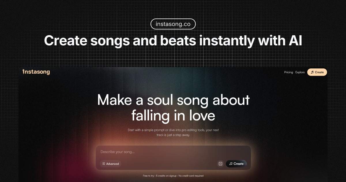 InstaSong - AI song and beat maker