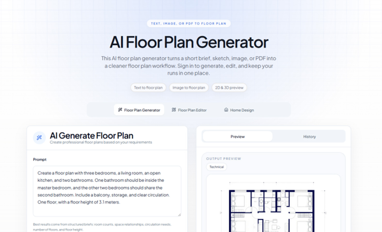 ai floor plan