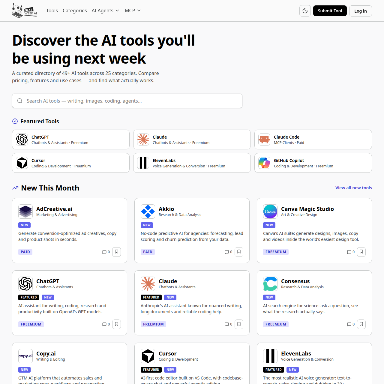 NextWeekAI — Your Weekly Source for AI Tools and Startups