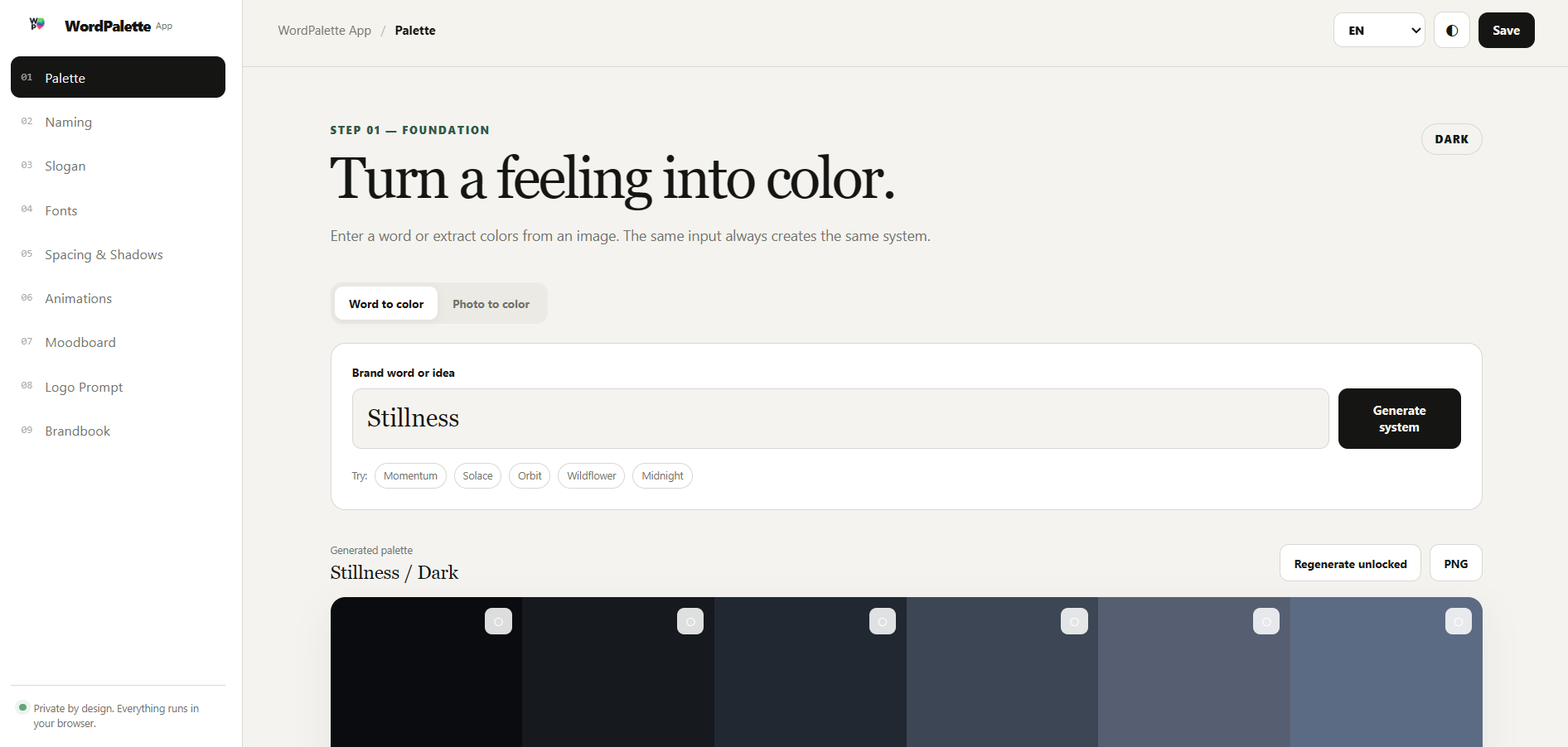 WordPalette App