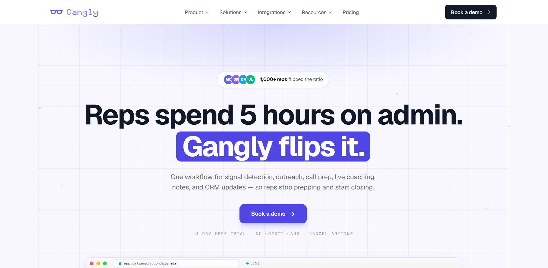 Gangly — Sales Workflow System for B2B Reps