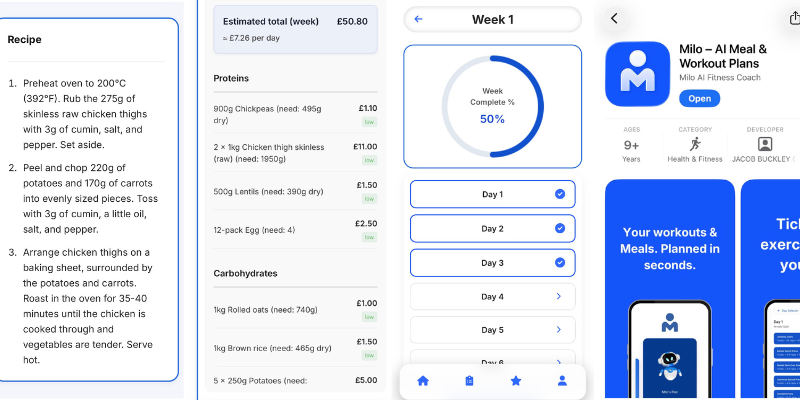 Milo – AI Fitness & Meal Planning for Beginners