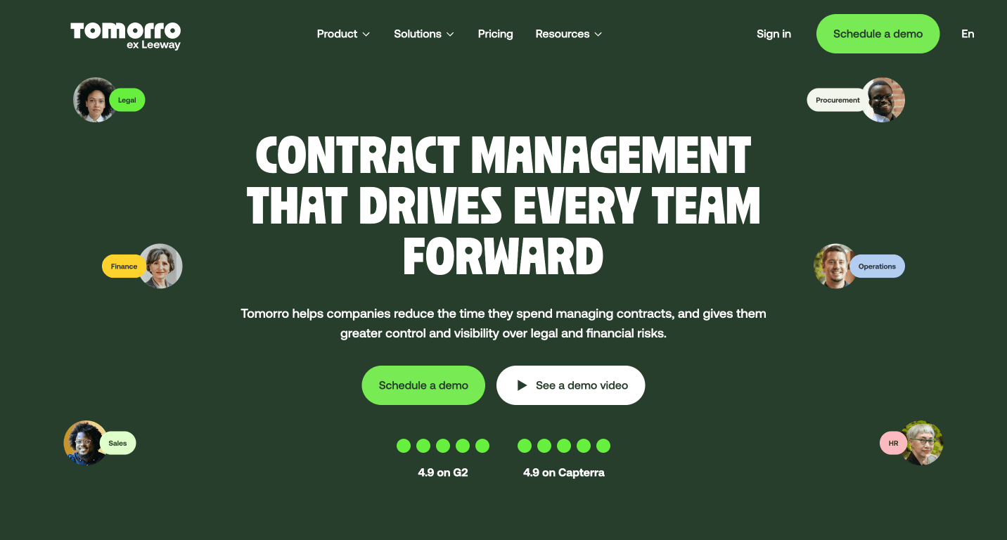 Tomorro - AI-Powered Contract Management Software