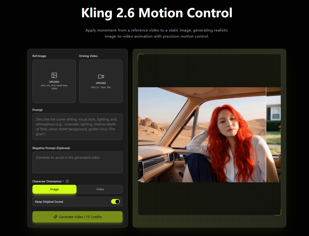 Kling Motion Control