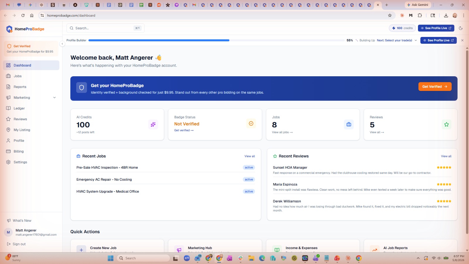 HomeProBadge — Stand Out Instantly. Show Your Work. Get Paid Faster.