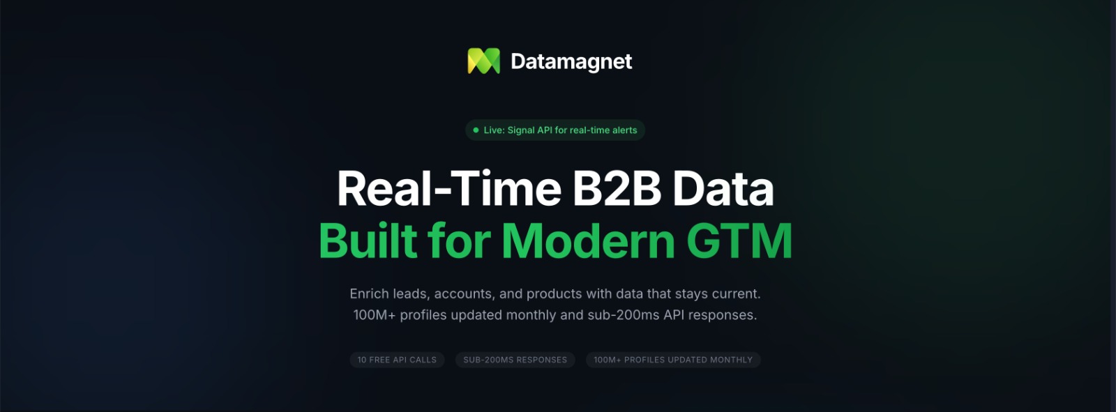 Real-Time People & Company Data API | Datamagnet