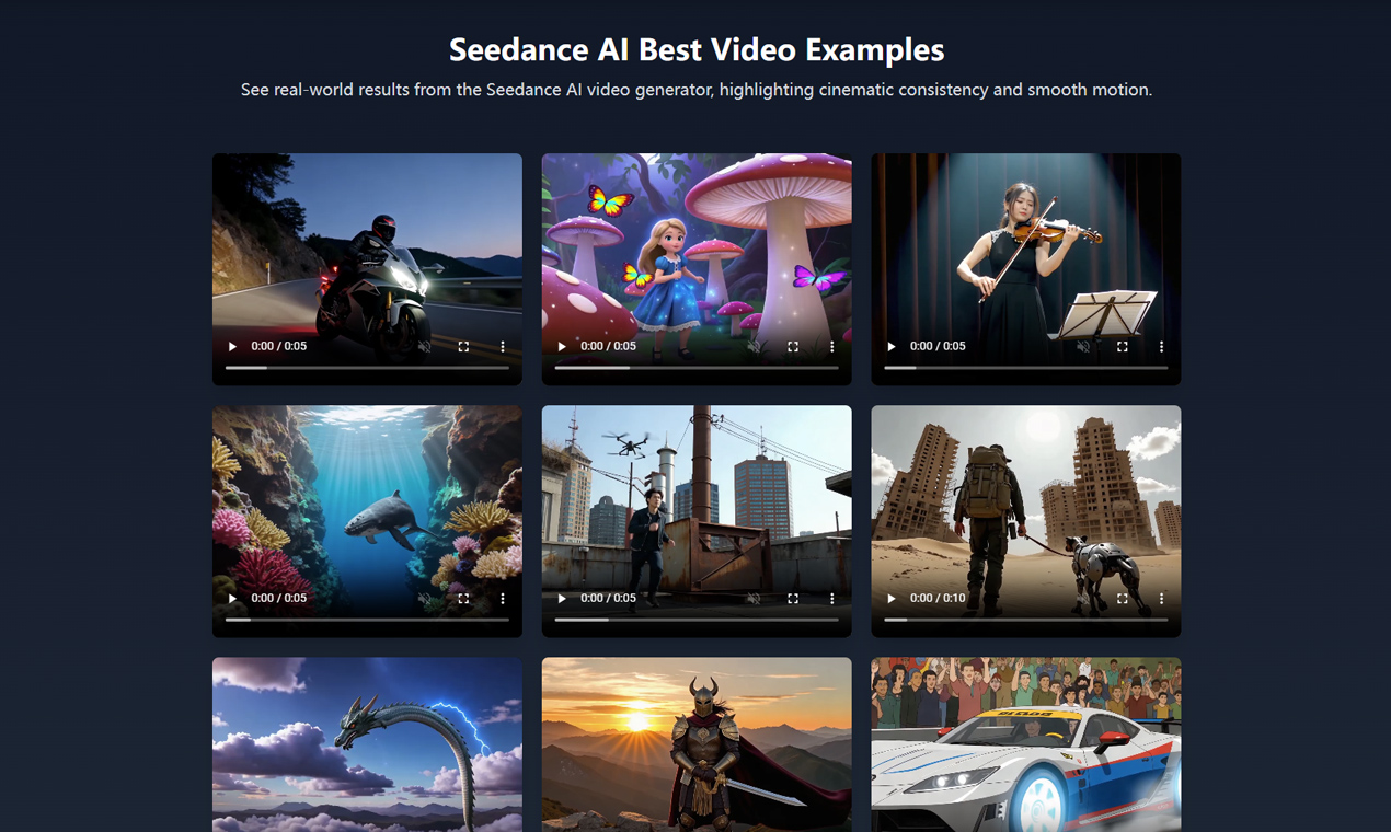 Seedance AI Video Generator