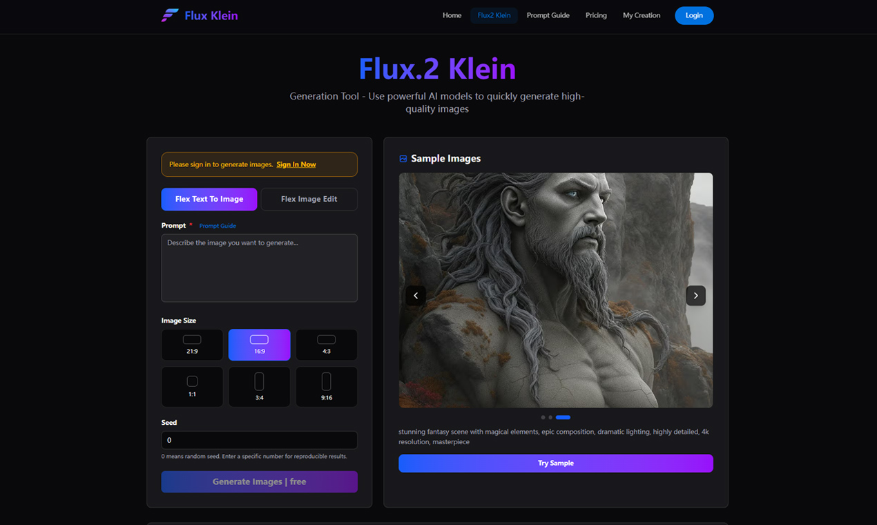 Flux Klein