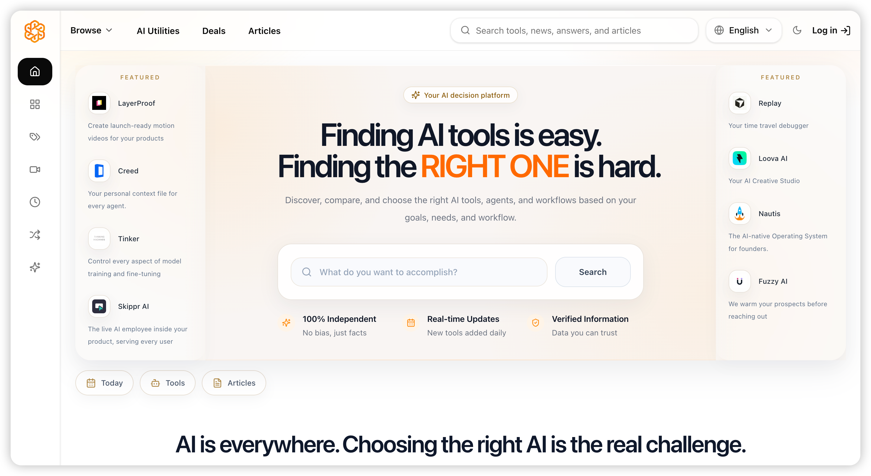 AIDeckly: Discover, Compare & Choose the Right AI Tools