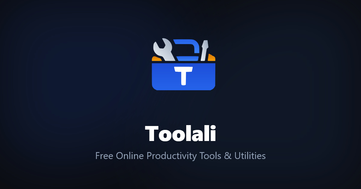 Toolali - Free Online Productivity Tools & Utilities