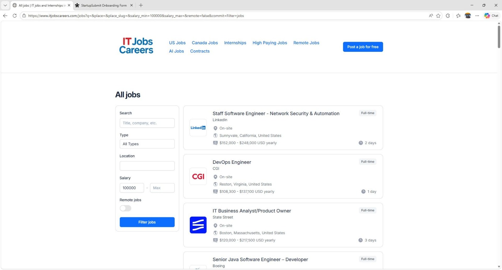 IT Jobs Careers