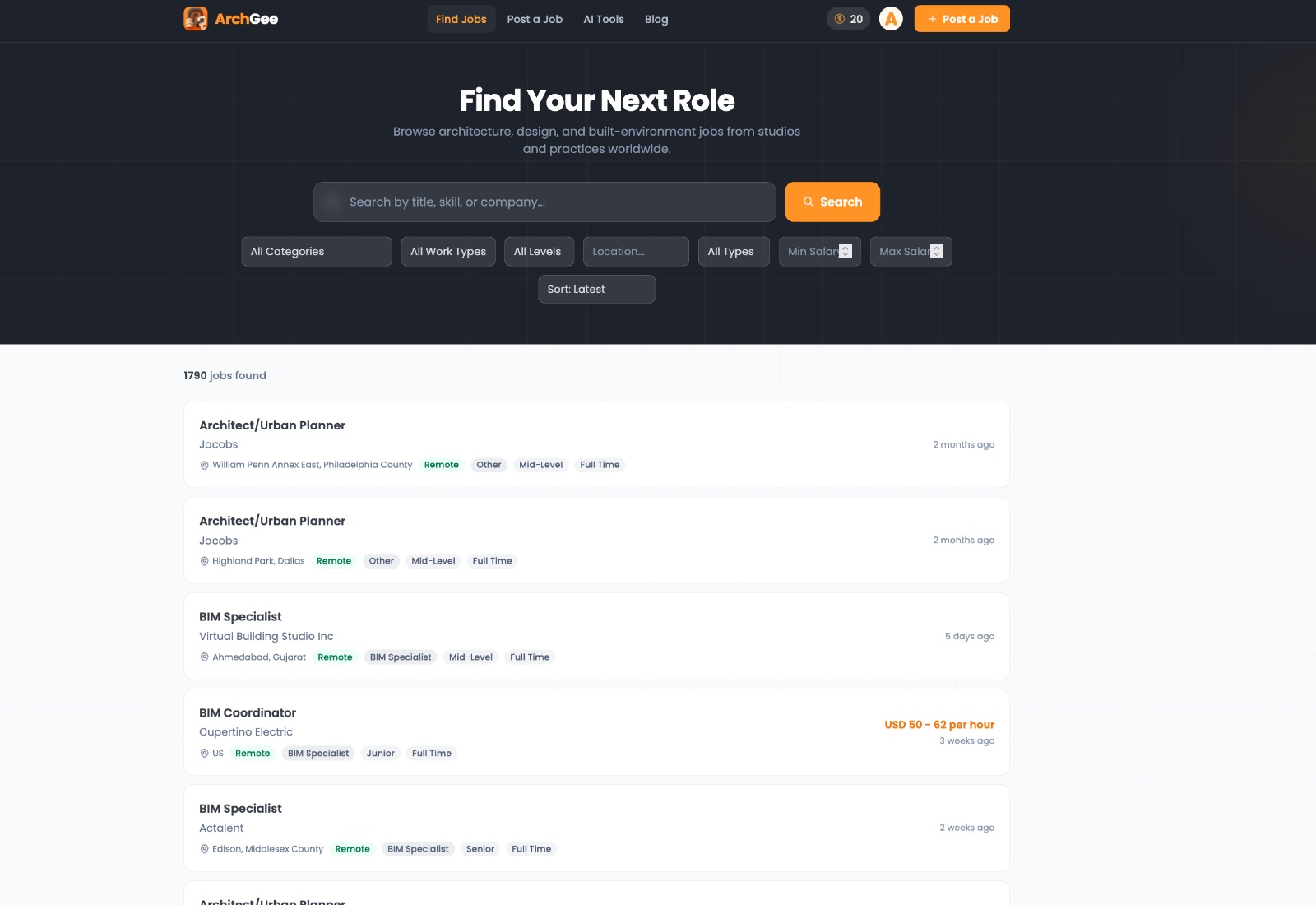 ArchGee — Architecture & Design Jobs for Real Architects | ArchGee