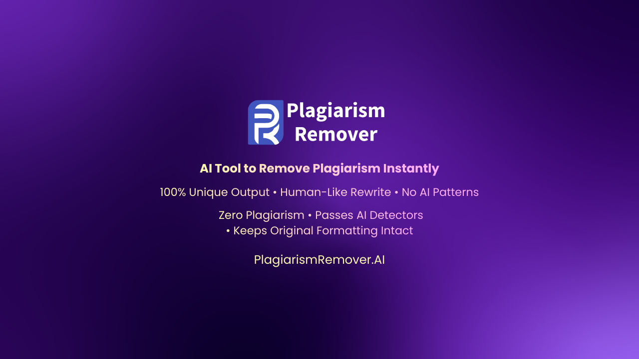 PlagiarismRemover.AI - Plagiarism Remover